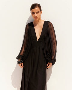 ABITO DENISA IN CHIFFON DI VISCOSA