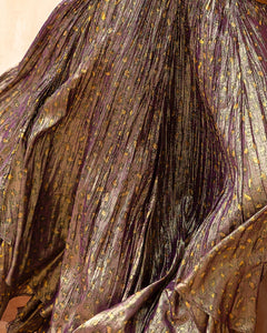 GONNA ISOLDE STAMPATA IN VISCOSA E LUREX