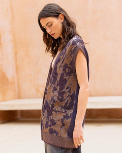 MAXI CARDIGAN MOVI IN FILATO ITALIANO LUREX E VISCOSA