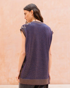 MAXI CARDIGAN MOVI IN FILATO ITALIANO LUREX E VISCOSA