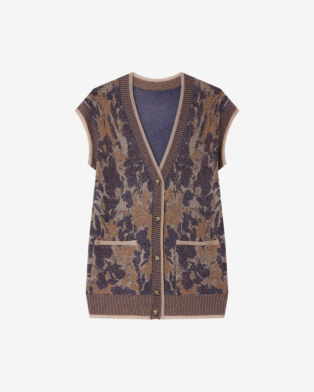 MAXI CARDIGAN MOVI IN FILATO ITALIANO LUREX E VISCOSA