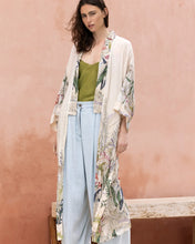 Carica l&#39;immagine nel visualizzatore di Gallery, KIMONO WANDA IN VISCOSA GOFFRATA E RICAMO INGLESE
