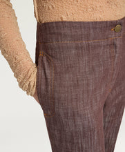 Carica l'immagine nel visualizzatore di Gallery, PANTALONI CHIMAYO IN DENIM TINTO FILO
