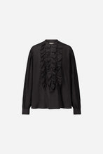Carica l'immagine nel visualizzatore di Gallery, BLUSA MAGRITA CON ROUCHES E INSERTI IN COTONE
