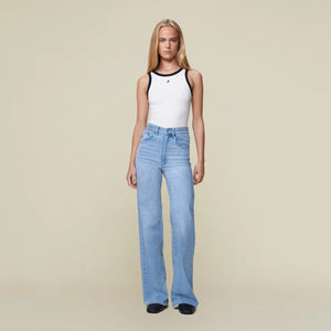 LOIS JEANS ROSA VITA ALTA GAMBA LARGA