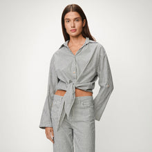 Carica l'immagine nel visualizzatore di Gallery, CAMICIA PIA IN LINO "FISHERMAN STRIPES"
