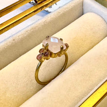 Carica l&#39;immagine nel visualizzatore di Gallery, ANELLO CON QUARZO ROSA E TORMALINE
