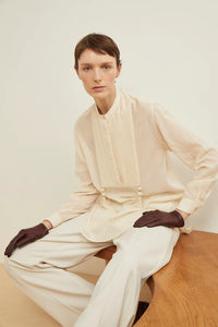 BLUSA LADUREE IN VOILE DI COTONE E DETTAGLIO