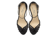 Carica l'immagine nel visualizzatore di Gallery, ANNIEL SANDALO RAINBOW IN SUEDE NERO
