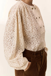 BLUSA CENDRE IN PIZZO