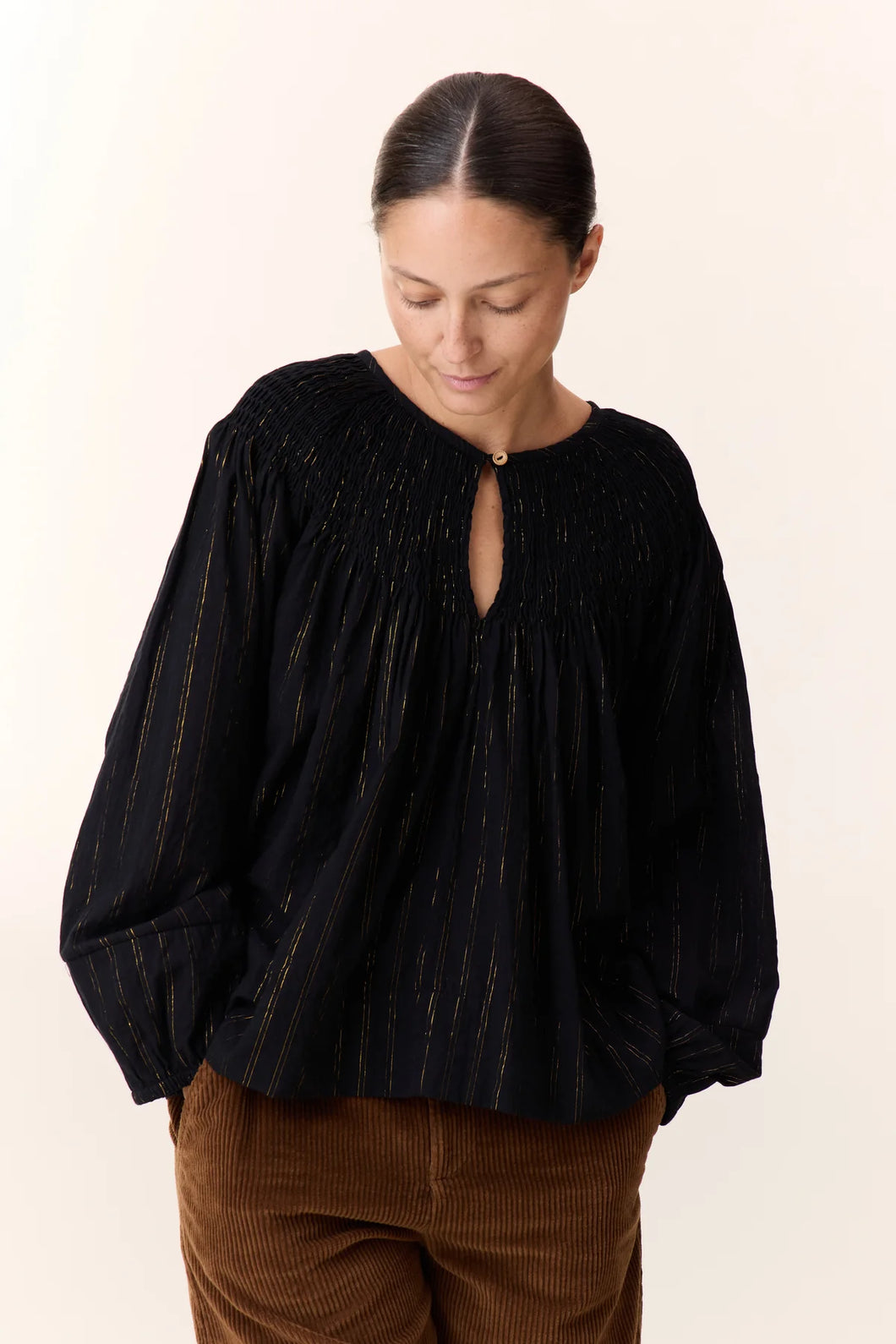 CAMICIA CHOUMI CON RIGHINE LUREX