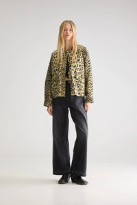 GIACCA CORTA OVERSIZE WILLY STAMPATA ANIMALIER