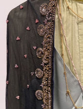 Carica l'immagine nel visualizzatore di Gallery, STOLA INDIANA VINTAGE IN CHIFFON RICAMATO
