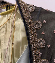 Carica l'immagine nel visualizzatore di Gallery, STOLA INDIANA VINTAGE IN CHIFFON RICAMATO
