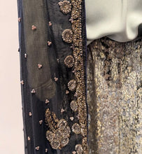 Carica l'immagine nel visualizzatore di Gallery, STOLA INDIANA VINTAGE IN CHIFFON RICAMATO
