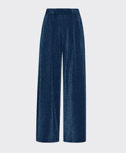 Carica l&#39;immagine nel visualizzatore di Gallery, PANTALONI ASPEN IN JERSEY LUREX BLU
