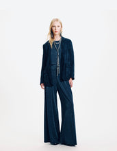Carica l&#39;immagine nel visualizzatore di Gallery, PANTALONI ASPEN IN JERSEY LUREX BLU
