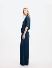 Carica l&#39;immagine nel visualizzatore di Gallery, PANTALONI ASPEN IN JERSEY LUREX BLU
