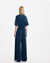 Carica l&#39;immagine nel visualizzatore di Gallery, PANTALONI ASPEN IN JERSEY LUREX BLU
