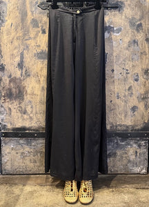 PANTALONI FLARED IN VOILE COTONE E SETA