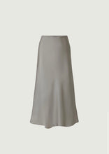 Carica l'immagine nel visualizzatore di Gallery, GONNA FEVER MIDI IN TWILL FLUIDO VERDE ACQUA
