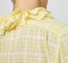 Carica l'immagine nel visualizzatore di Gallery, BLUSA PHIBI IN COTONE PLISSE CON VOLANT
