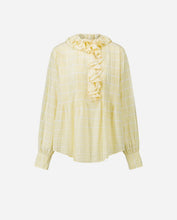 Carica l'immagine nel visualizzatore di Gallery, BLUSA PHIBI IN COTONE PLISSE CON VOLANT
