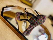 Carica l&#39;immagine nel visualizzatore di Gallery, ANNIEL BUTTERFLY NEW GLITTER CIRCUS E SUEDE NERO
