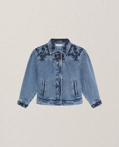 GIACCA WESLEY IN DENIM DI COTONE RICAMATO