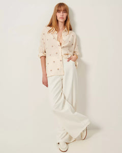 CAMICIA BOTENZO IN COTONE GARZATO CON MOTIVO FLOREALE