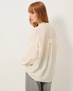 CAMICIA AUGUSTE IN VOILE DI COTONE A RIGHE