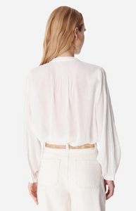 CAMICIA COCO CON INTARSI IN PIZZO