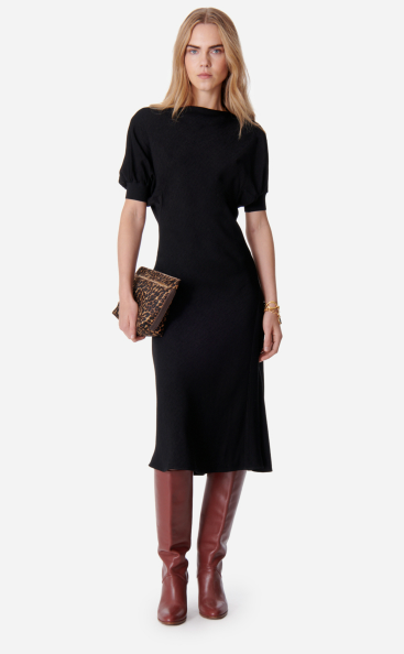 ABITO MIDI ELINA IN CREPE DI VISCOSA