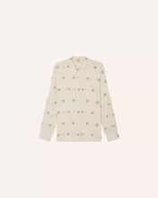 Carica l&#39;immagine nel visualizzatore di Gallery, CAMICIA BOTENZO IN COTONE GARZATO CON MOTIVO FLOREALE
