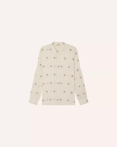 CAMICIA BOTENZO IN COTONE GARZATO CON MOTIVO FLOREALE