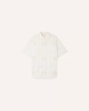 Carica l&#39;immagine nel visualizzatore di Gallery, CAMICIA FLORIANI CON RICAMO TRAFORATO
