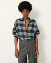 Carica l&#39;immagine nel visualizzatore di Gallery, CAMICIA DELIWOOL IN TESSUTO TARTAN
