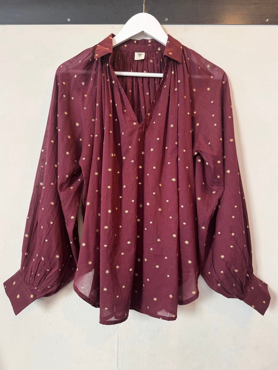CAMICIA BOHEMIEN IN VOILE DI COTONE STAMPATO