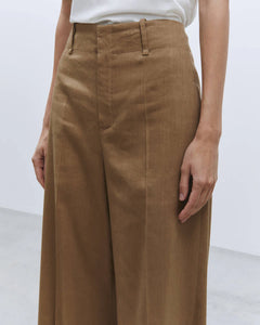 PANTALONE WIDE LEG LINO STRETCH