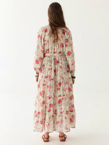 ABITO AGUSTINA IN VOILE DI COTONE STAMPA CANDY ROSES