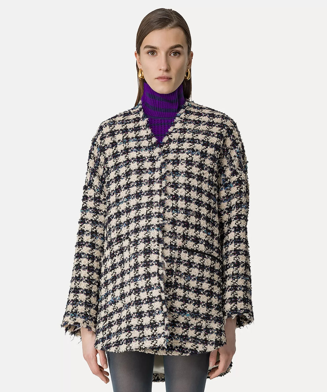 BLOUSON OVERSIZE IN TWEED