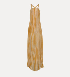 ABITO LUNGO IN JERSEY LUREX