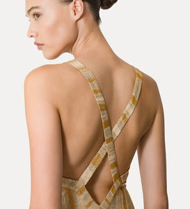 ABITO LUNGO IN JERSEY LUREX