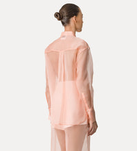 Carica l&#39;immagine nel visualizzatore di Gallery, CAMICIA IN ORGANZA DI SETA CON RICAMO
