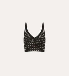 BRALETTE IN FILO DI COTONE CON CRISTALLI