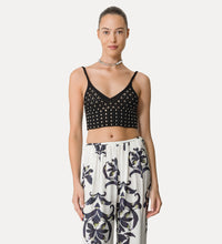 Carica l&#39;immagine nel visualizzatore di Gallery, BRALETTE IN FILO DI COTONE CON CRISTALLI

