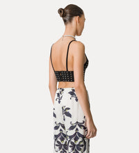 Carica l&#39;immagine nel visualizzatore di Gallery, BRALETTE IN FILO DI COTONE CON CRISTALLI
