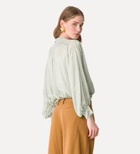 Carica l&#39;immagine nel visualizzatore di Gallery, CAMICIA IN RASO &quot;LE PETITS POIS&quot;
