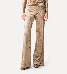 PANTALONE IN VELLUTO CANGIANTE