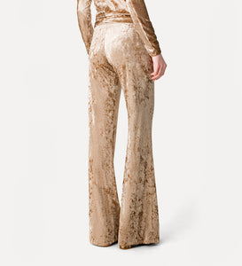 PANTALONE IN VELLUTO CANGIANTE